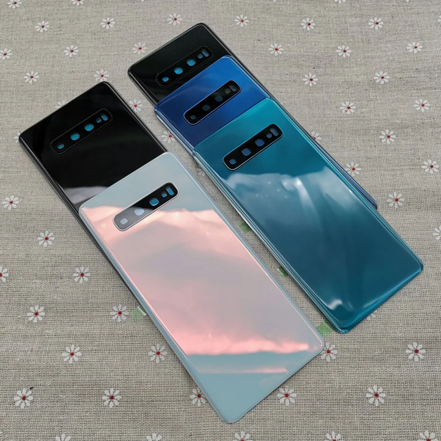 10 шт. задняя крышка батарейного отсека для Samsung Galaxy S10 SM-G973F G973 + Plus G975F G975 Задняя