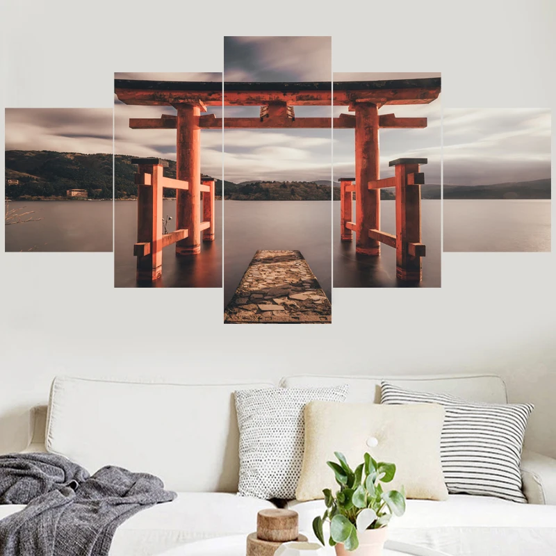 5 шт. настенные картины в японском стиле|Рисование и каллиграфия| |