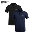 PIONNER лагерь 2-Pack Для мужчин Мужские Поло рубашка Бизнес и Повседневное Твердые мужской Мужские Поло рубашка короткий рукав мягкой темно-цвет синий, черный; Большие размеры 3443 pack из 2