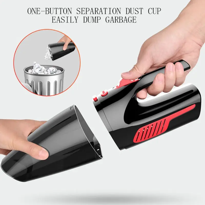 

N84F Handheld Car Vacuum Cleaner Dual-use Noise Reduction High Power 12V with Light Portable Wireless Noise Reduction Auto Parts