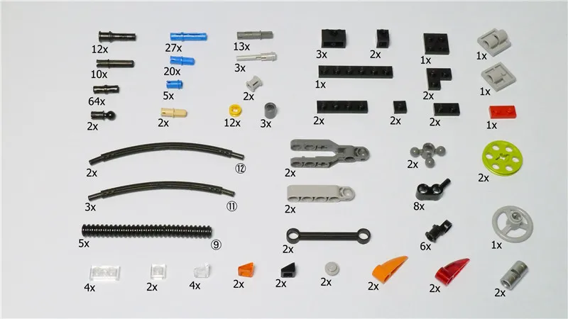 593 шт. технические детали Liftarm Beam Cross Axle Pin коннектор панели кубики MOC DIY Набор