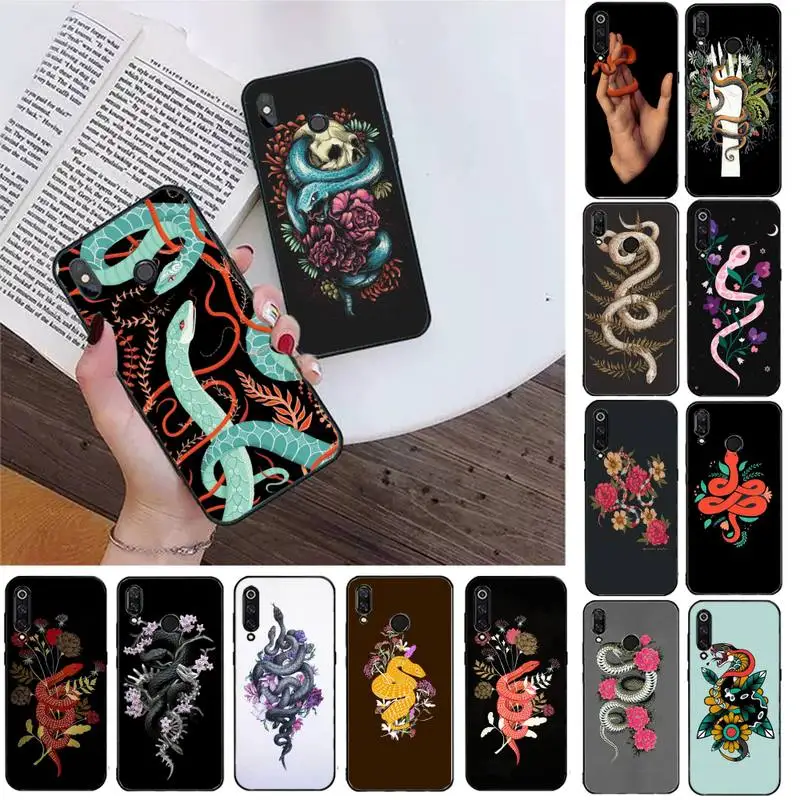 

Hand Held Snake Flower Phone Case For Redmi note 8Pro 8T 9 Case for Redmi note 6pro 7 7A 6 6A 8 5plus note 9 pro capa