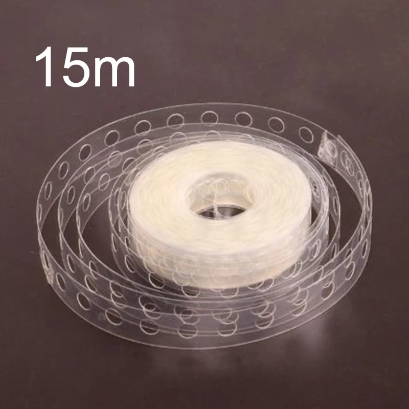 

15m Balloon Connect Chain Clear Two Holes Arch Tape Strip Hanging Decor Holder