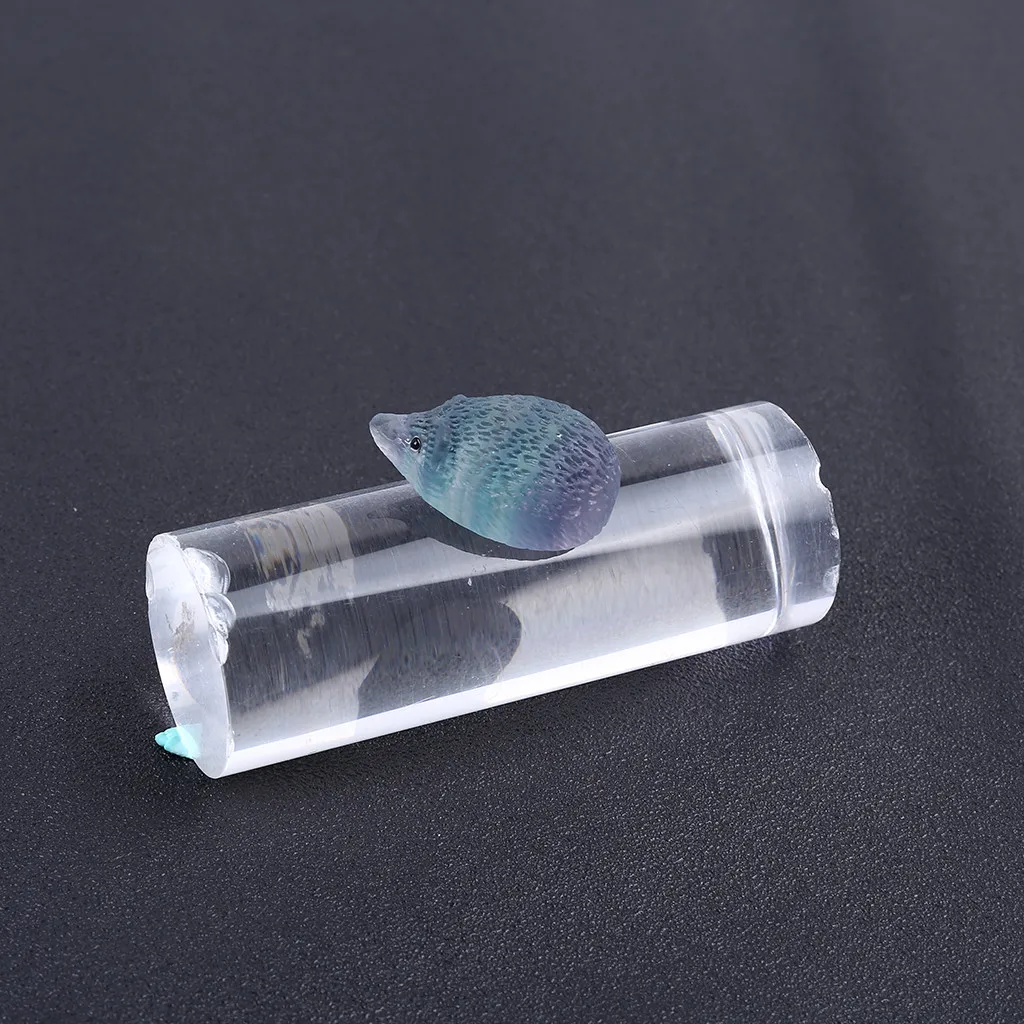 1 шт. натуральный кварцевый кристалл череп резной Радужный флюорит Ежик камень