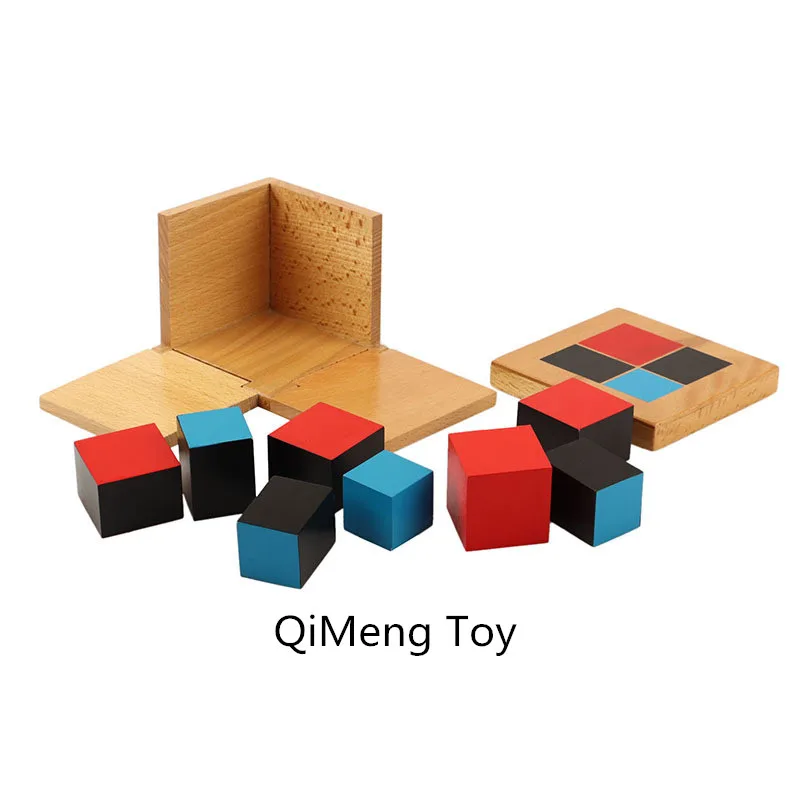 Новая деревянная игрушка для малышей Монтессори алгебраический кубик