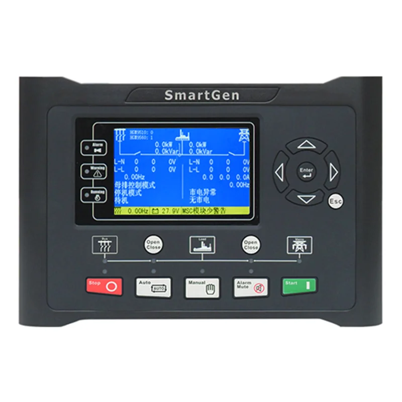

Smartgen HGM9560 Bus Tie Mains Parallel Unit Generator Controller Multiple Running Modes AMF (Automatic Mains Failure)