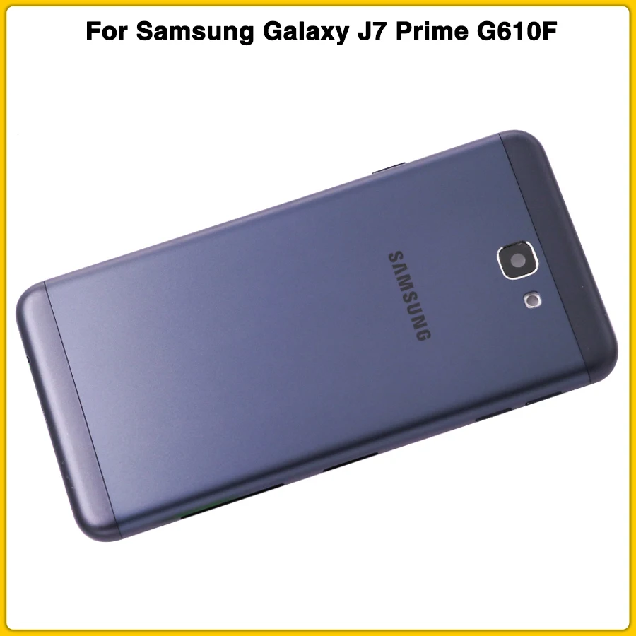 Чехол G610 с полным корпусом для samsung Galaxy J7 Prime G610F On7 задняя крышка батарейного отсека металлическая дверь
