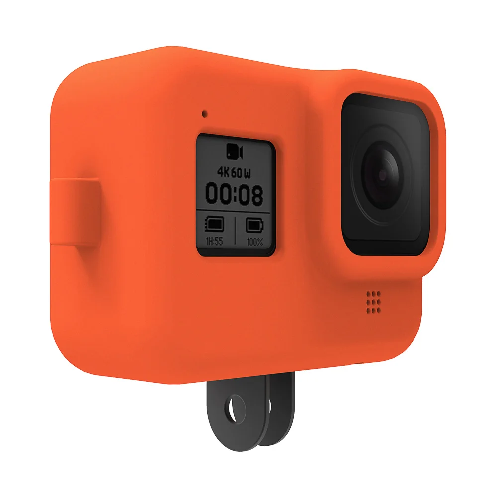 Мягкий силиконовый чехол hero 8 для Gopro черный противоударный защитный с полным