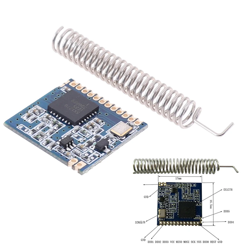 LoRa SX1278 горячая распродажа 1 комплект радиочастотный беспроводной модуль питания