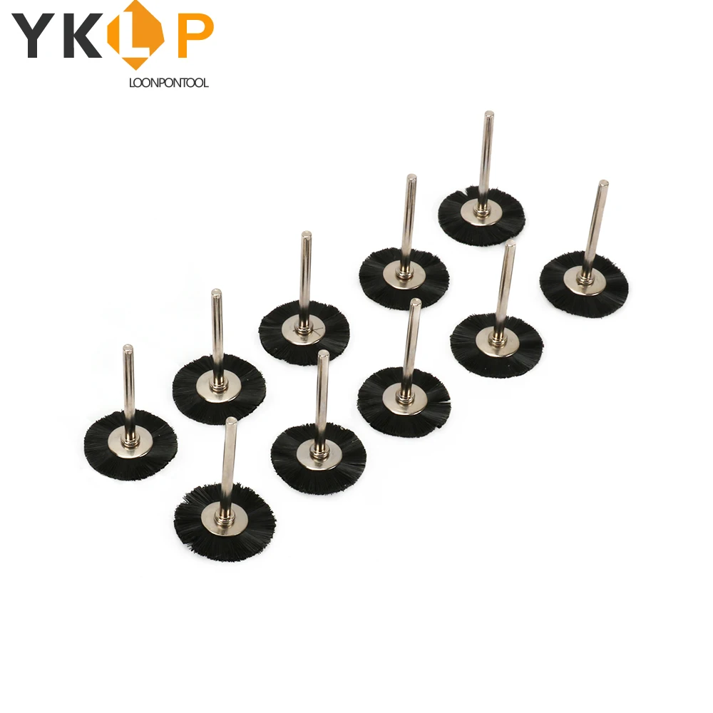 

25mm Mini Nylon Bristle Polishing Brush Finishing Clean Tool for Jewelry 10Pcs