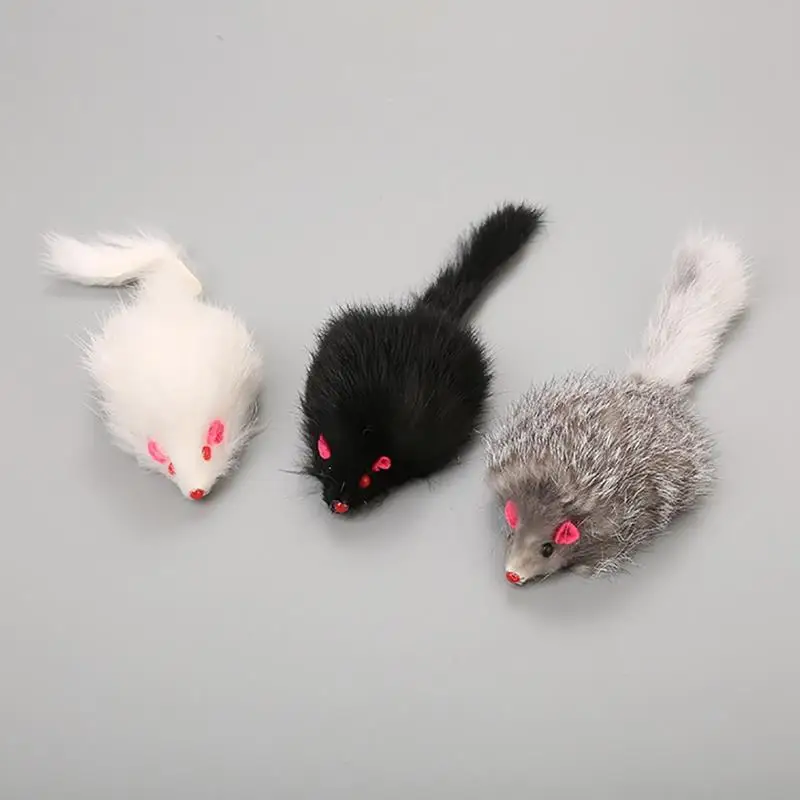 Игрушка для кота Dorakitten в форме мыши, Интерактивная Реалистичная игровая мышь котенка игрушечная крыса, игрушка для жевания, аксессуары для домашних животных, 1 шт.