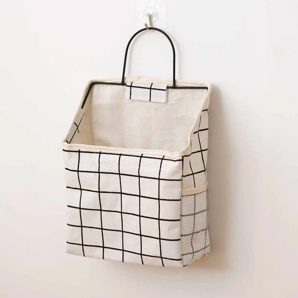 Wall Hanging Storage Bag Book Phone Holder Pouch Organizer with Hook | Дом и сад