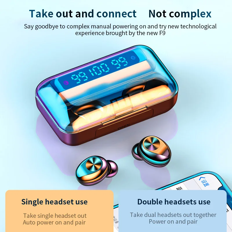 TWS-стереонаушники с поддержкой Bluetooth 2200 и микрофоном 5 0 мА · ч | Электроника