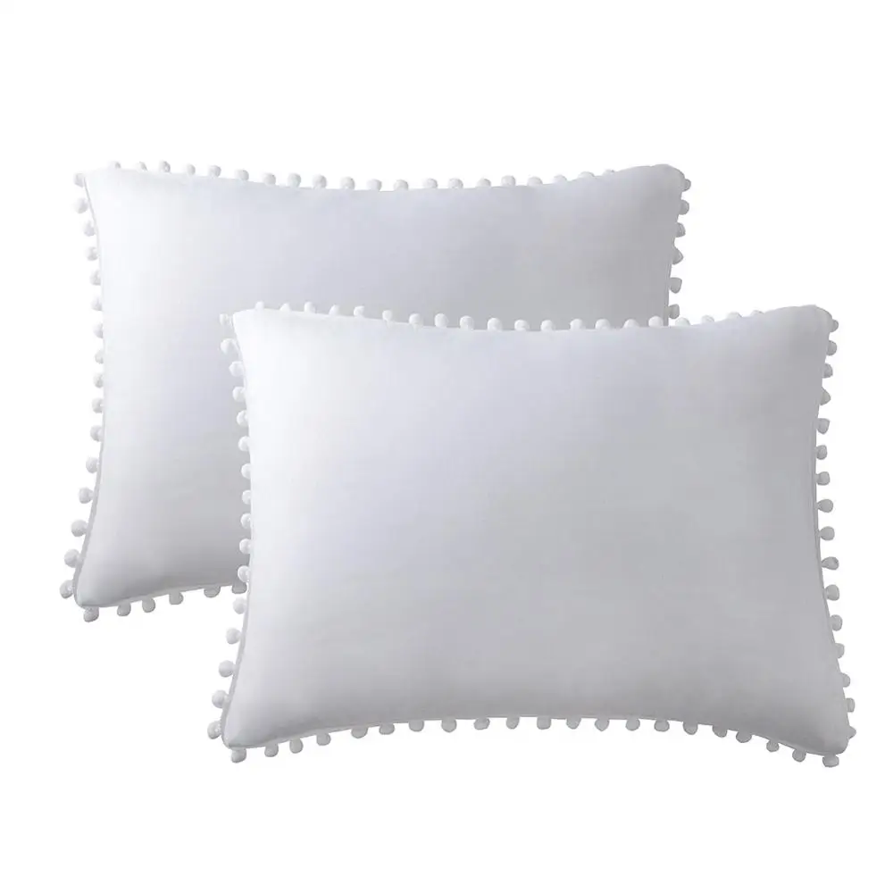 1 piece white Наволочка из микрофибры 1/2 шт 51*66 см полиэстер Наволочки для Чехлы для подушек мягкие подушки Чехол с милыми чехлы - Цвет: 1 piece white