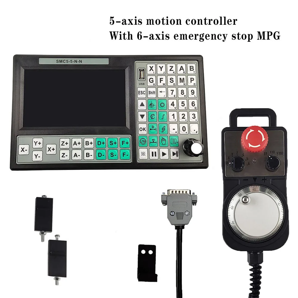 USB контроллер SMC5 5 N ЧПУ осевой автономный Mach3 500 кГц g код 7 дюймовый большой экран 6