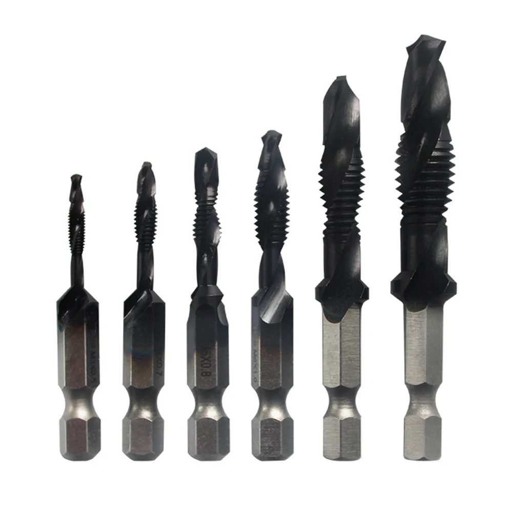 

Hot M3-M10 Screw HSS Drill Faucet Deburr Metric Set Combination Bit Steel High Speed 1/4 Year Fast Change Hexagon 1pcs