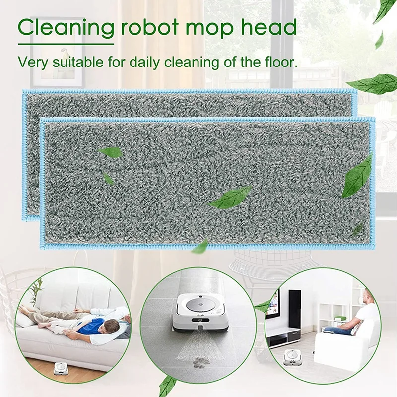 8 шт./упаковка моющиеся и многоразовые накладки для мытья совместимые с роботами