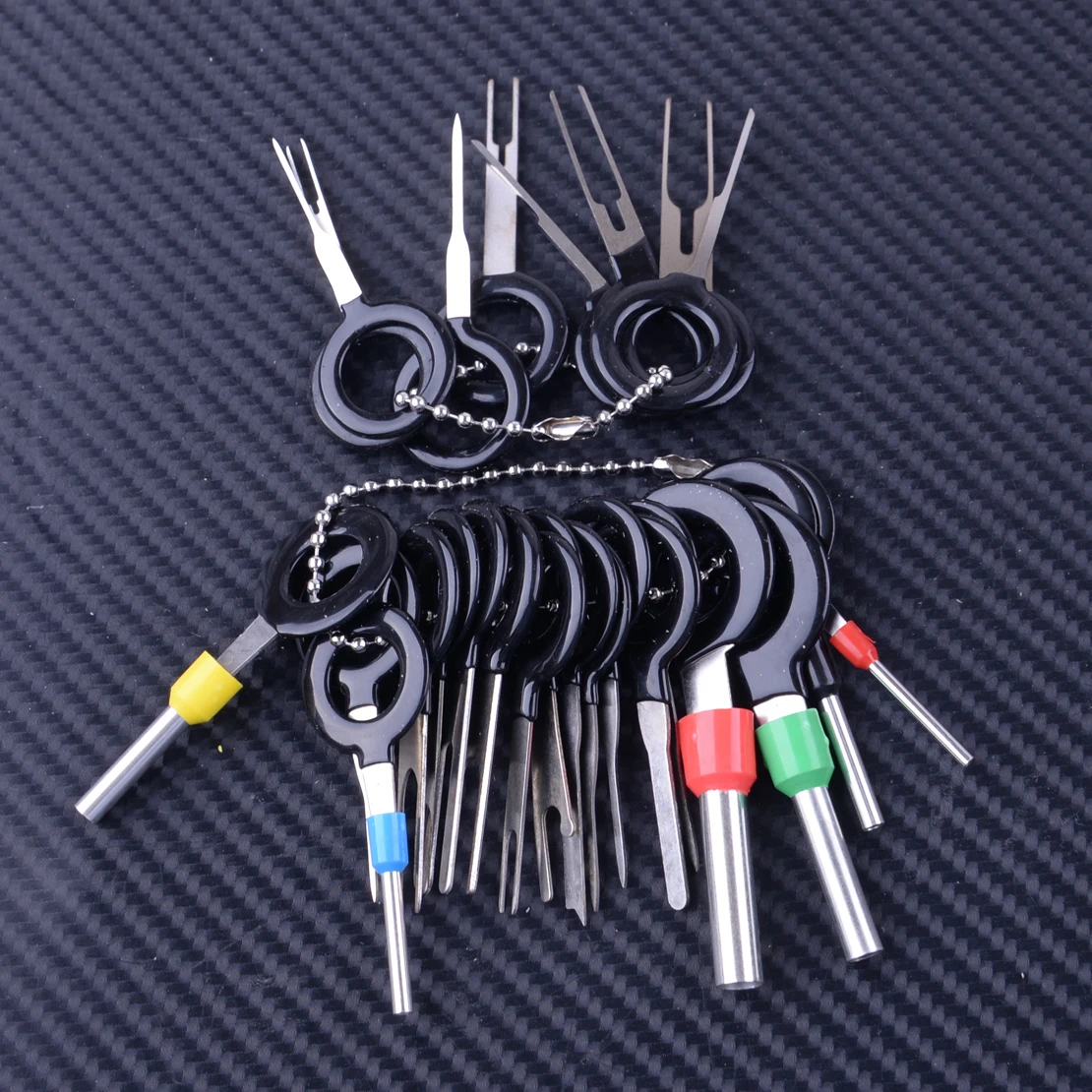 

26pcs/kit ATV Motorcycle Car Cable Wiring Connector Pin Extractor Puller Wire Terminal Removal Tool For Disassemble Automotive