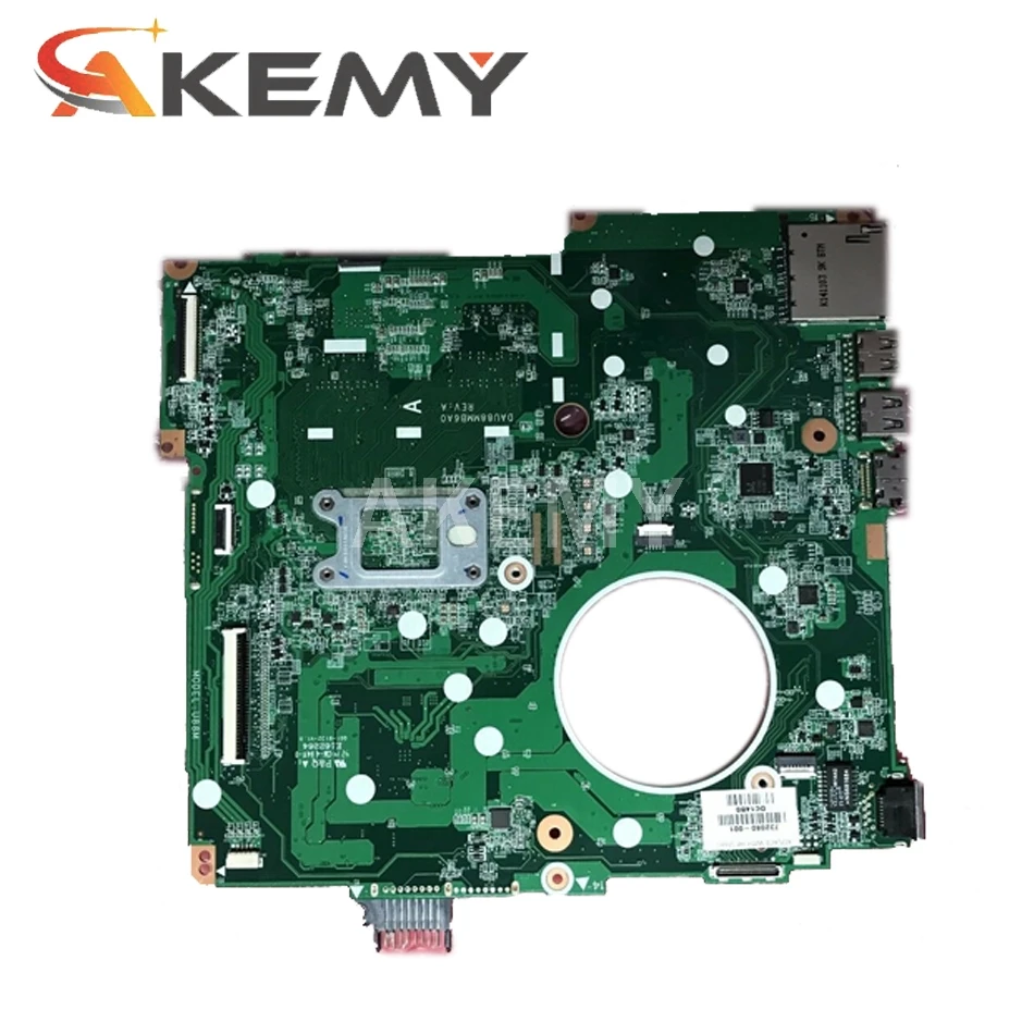

Akemy 779457-501 779457-001 For HP 15-F Laptop motherboard DAU88MMB6A0 SR1W4 N2830 CPU Onboard DDR3