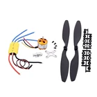 Для дрона FPV вертолета с неподвижным крылом A2212 2212 1000KV Бесколлекторный двигатель 30A бесколлекторный ESC 1045 пропеллер