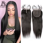 Покерное лицо прямые 4X4 закрытие шнурка 100% человеческие волосы индийская средняя часть свободная часть 8-20 дюймов Реми Волосы Быстрая доставка