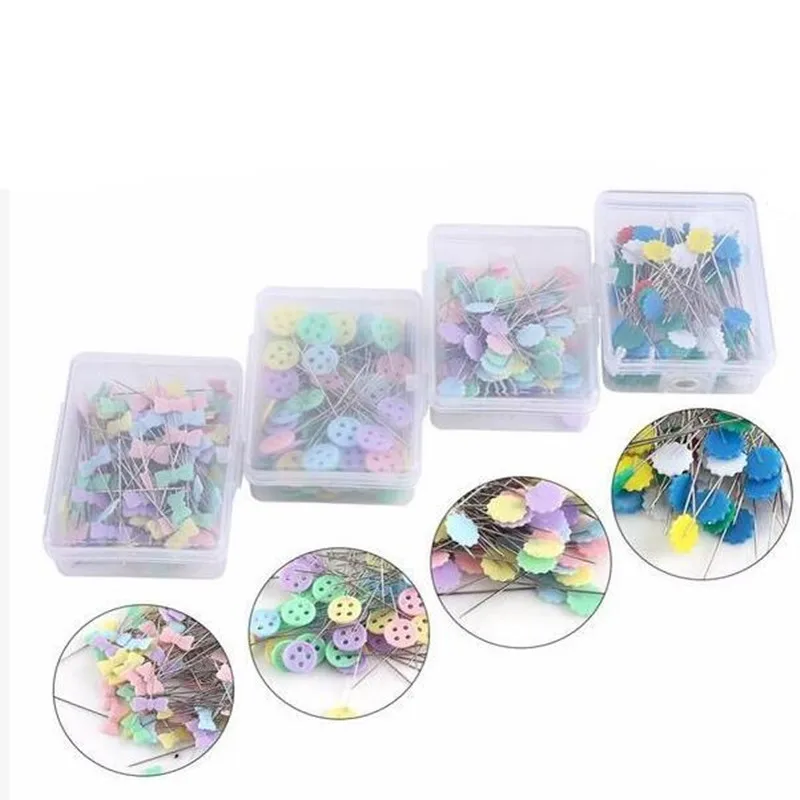 100 шт. швейные булавки из нержавеющей стали с круглой жемчужной головкой|Булавки