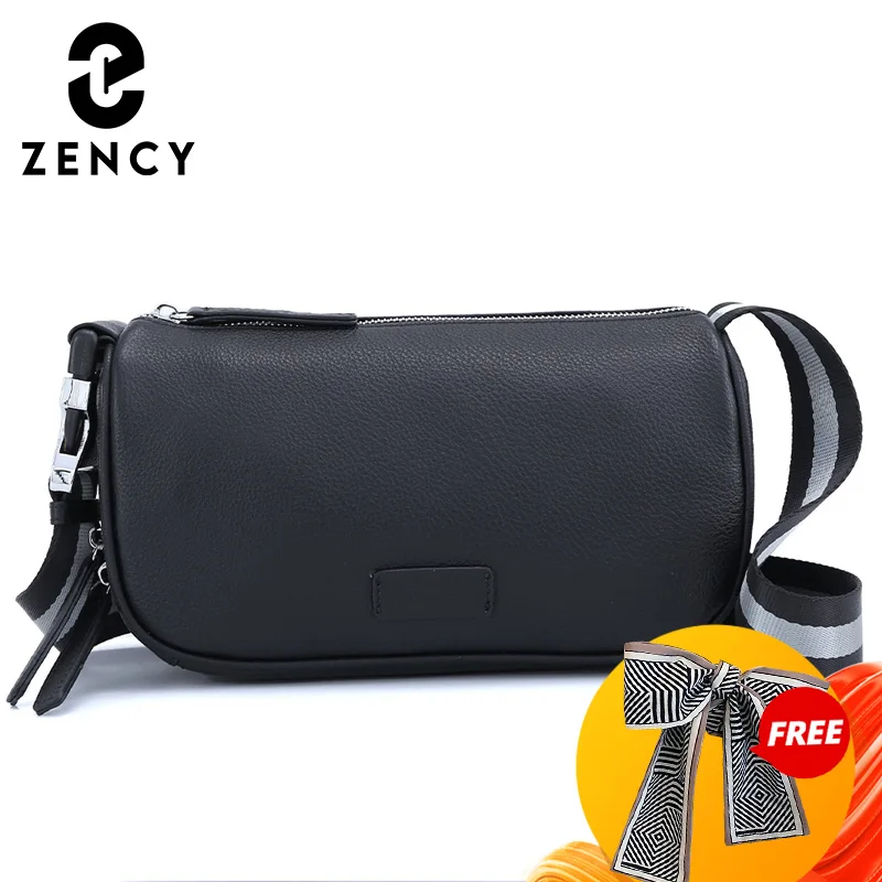Zency мягкие нагрудные сумки из натуральной кожи простая повседневная женская
