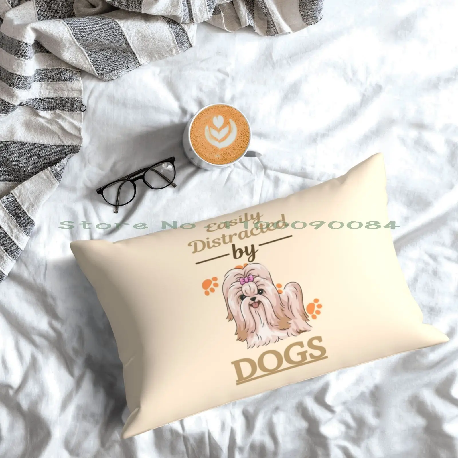 Чехол-Подушка с легким отвлечением собак Shih Tzu 20x30 50*75 чехол для дивана спальни