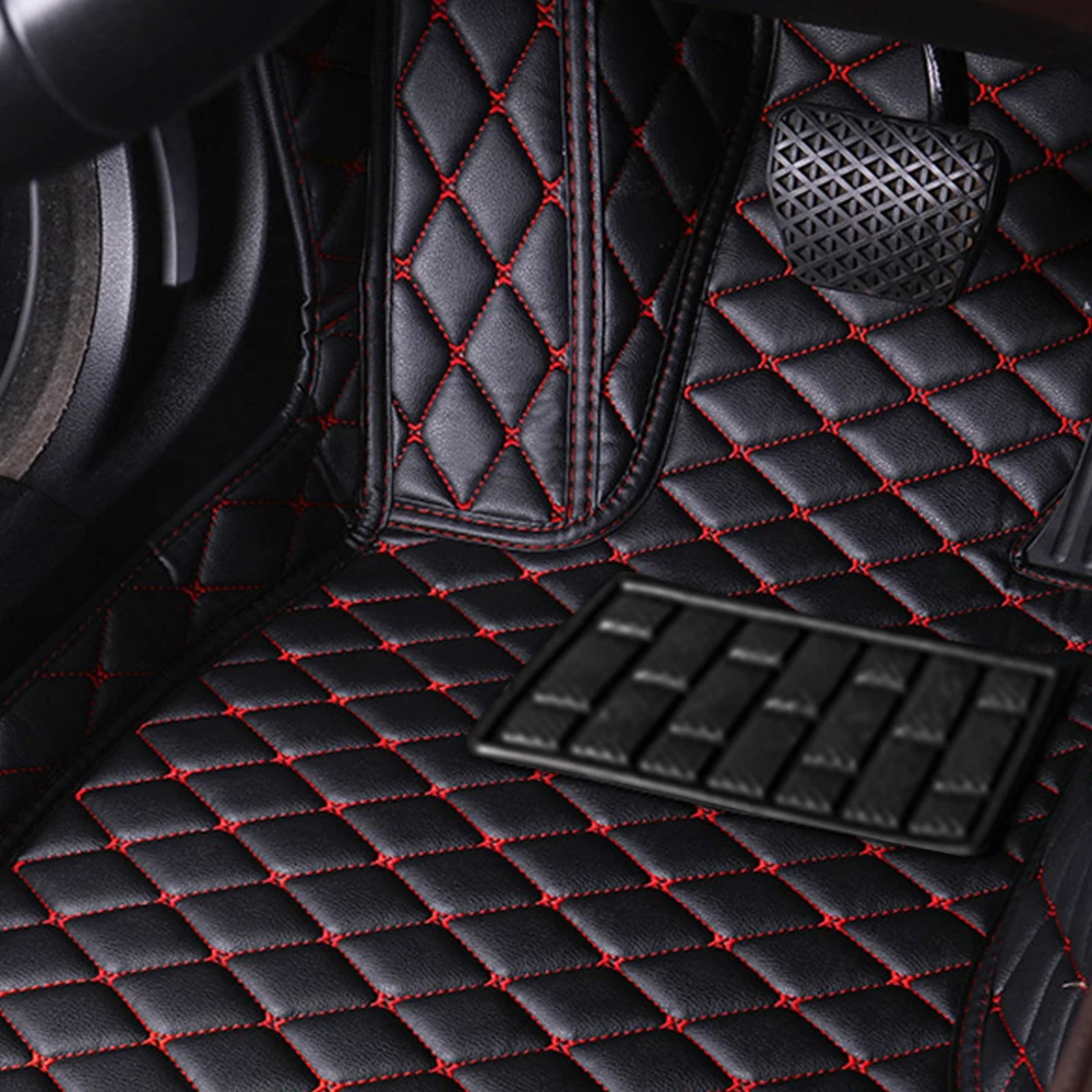 

Leather Winter Car Floor Mats For Citroen C4 Aircross 2012 2013 2014 2015 2016 2017 Custom Carpet Mats Auto Parts