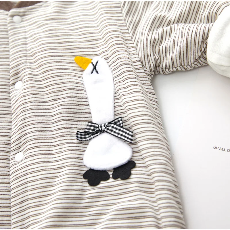 

Newborn Infant Baby Girls Boys Stripe Jumpsuit Romper Clothes Winter Cotton Cartoon Jumpsuit for Baby Clothes Christmas Outfits