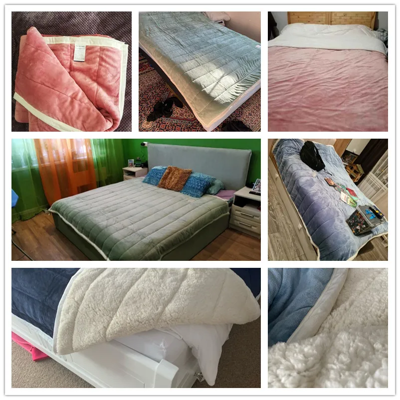 

Fleece Blankets And Throws Adult Thick Warm Winter Blankets Home Super Soft Duvet Luxury Solid Blankets On Twin King Bedding
