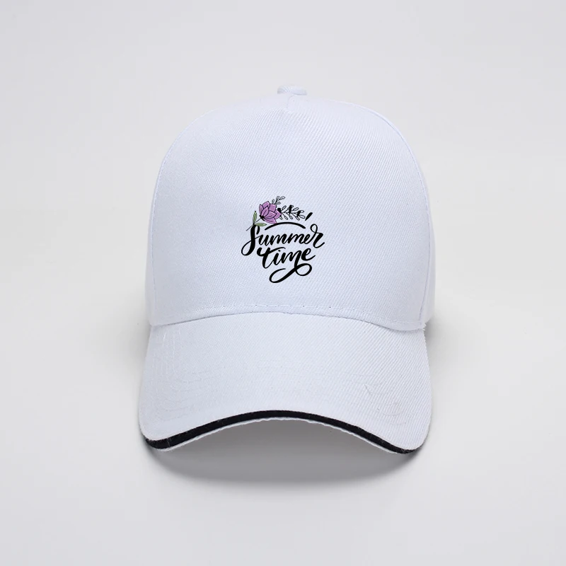 

Fashion Summer Time Good Morning Letters Flower Duck Hat Cap Outdoor Sport Baseball Cap Spring Adjustable Men Women Caps