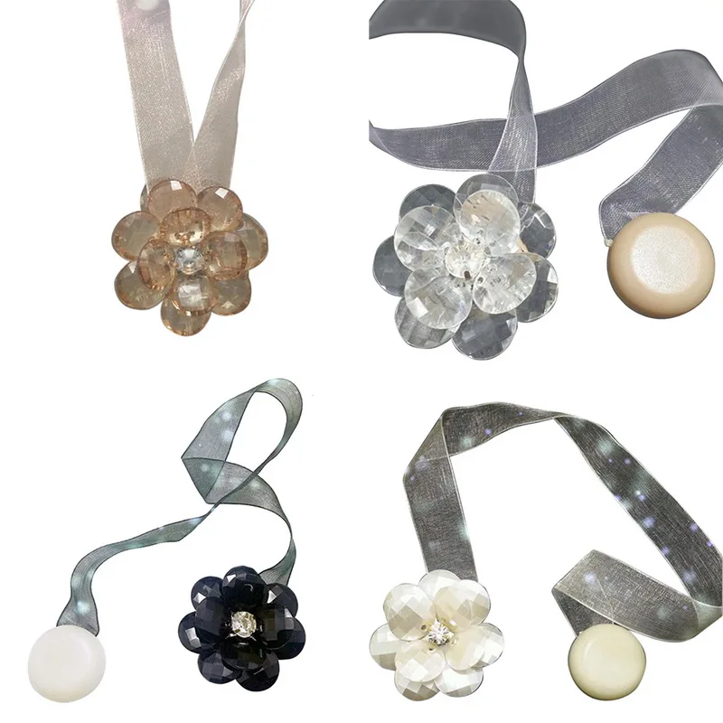 Магнитная пряжка для штор в форме цветка магнитные прихваты занавесок оконных s