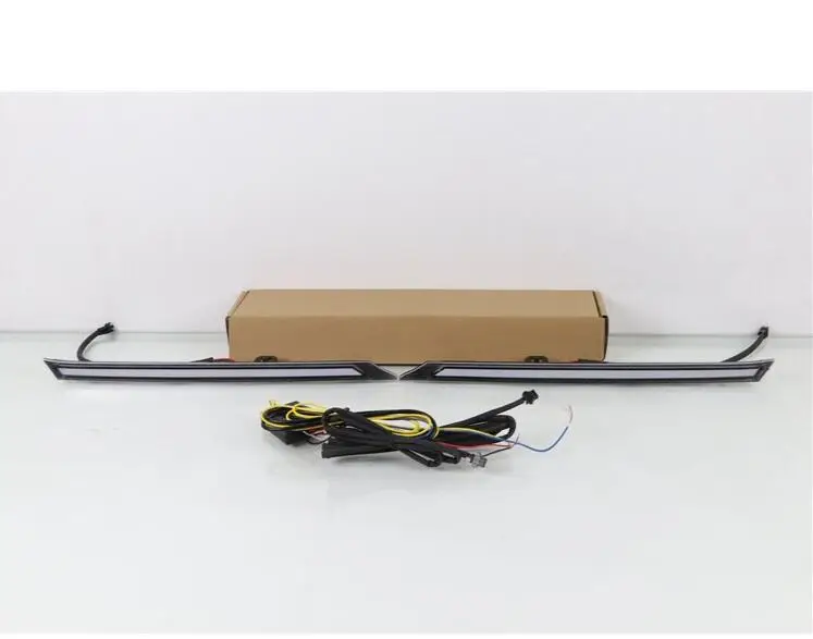 

For Toyota RAV4 2019 2020 Yellow Turn Signal Function 1 2V Car DRL LED Daytime Running Light Automobile Cover Decoration Light
