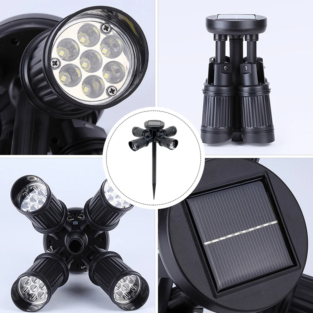 

Ground Insert 4-head Solar Spotlight Solar Lamp Outdoor Solar Light Garden Lamp