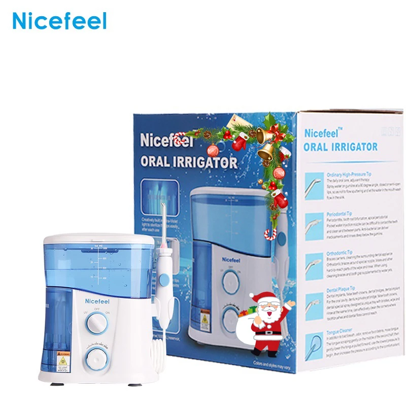 Nicefeel Регулируемый 10 уровень зубной нити воды ирригатор полости рта Flosser очиститель зубов 1000 мл большой емкости резервуар УФ стерилизации