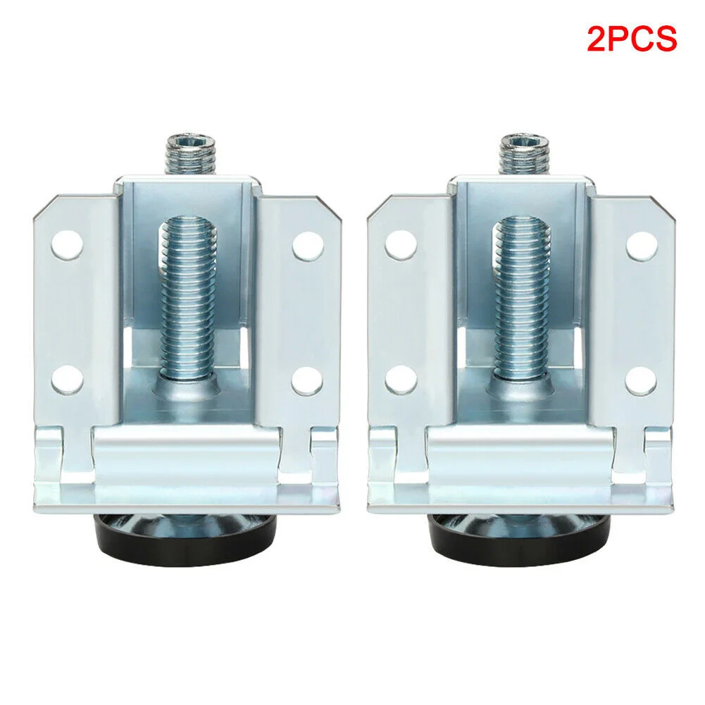 

2pcs Adjustable Table Leg DIY Shelving Furniture Hardware Support Cold Rolled Steel Heavy Duty Levelers Anti Slip Pad Feet Home