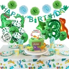 Декоративные воздушные шары в виде динозавра, украшения для дня рождения