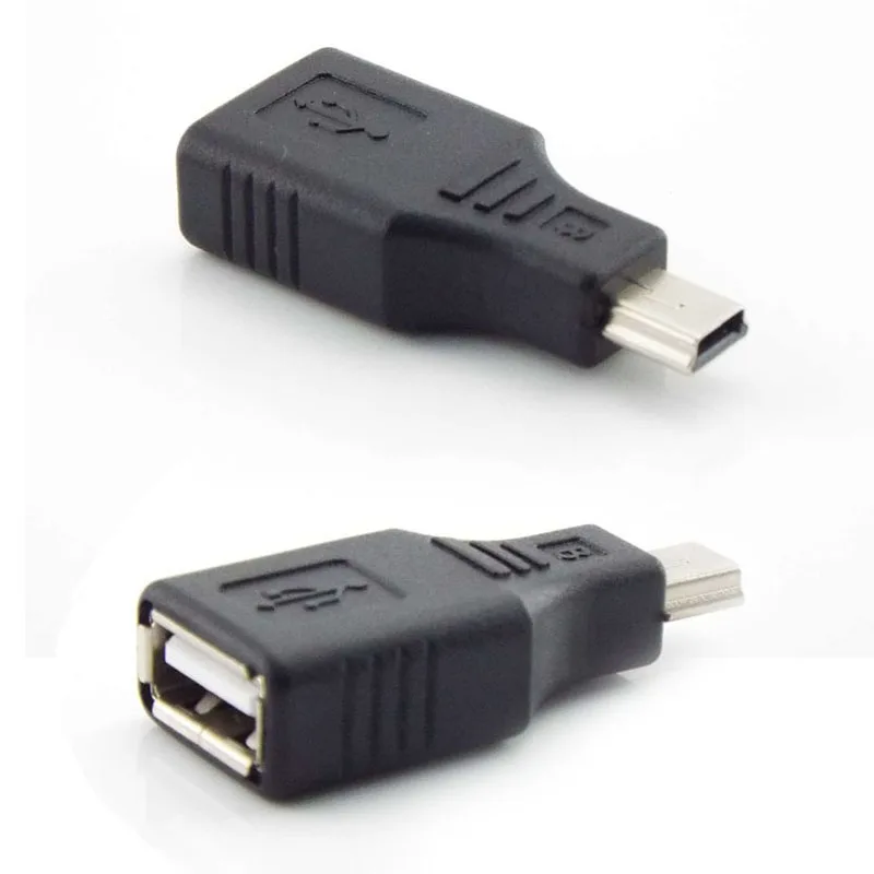 Переходник с USB 2 0 A на Mini B 5-контактный гнездовой и Штекерный разъем Type-A