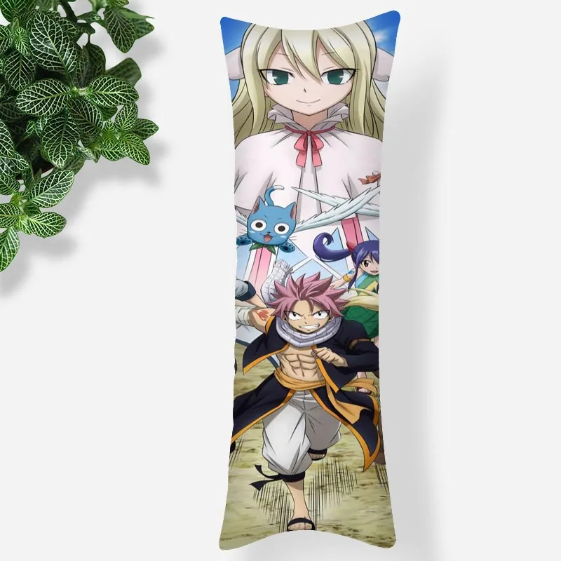 Домашний декор чехол для подушки с аниме Фея хвост 3D двухсторонний Шелковый