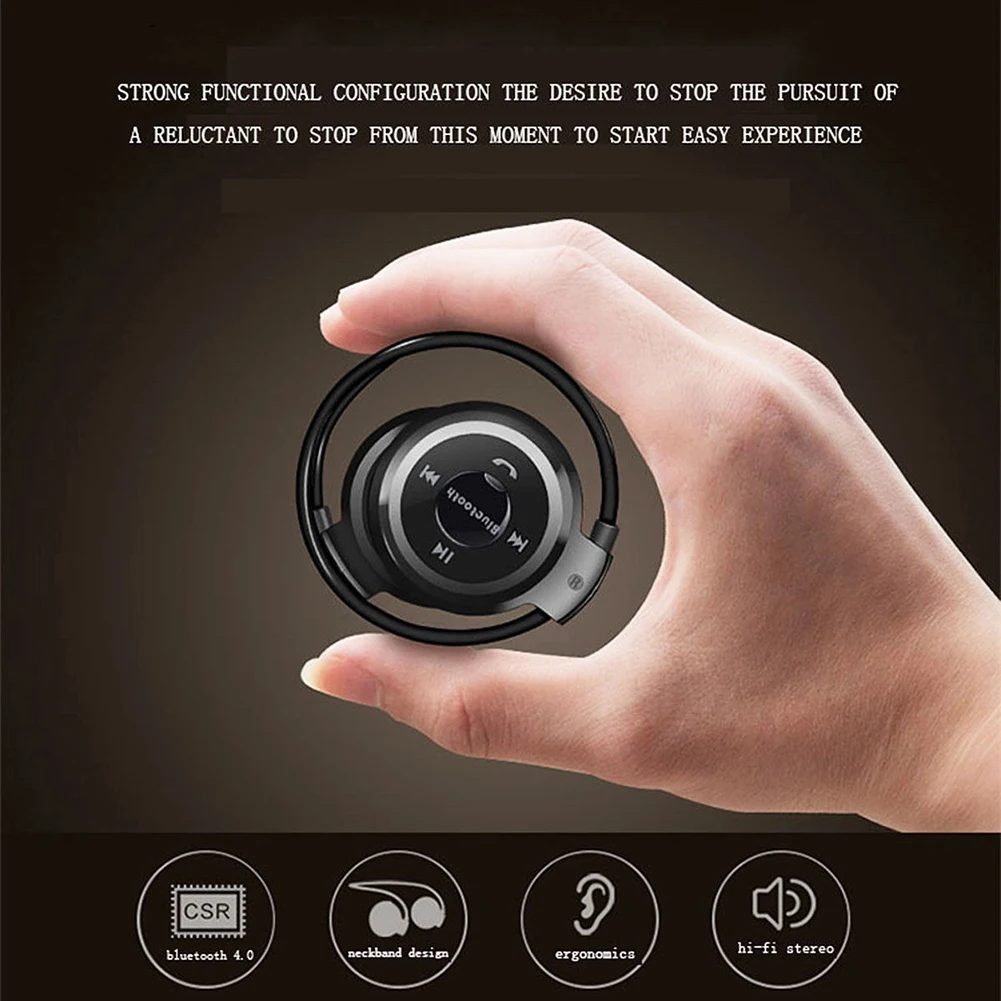 Беспроводные Bluetooth стерео наушники mp3-плеер спортивные с микрофоном | Электроника