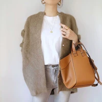 autumn women japanese new casual single breasted cardigan simple tops long sleeve sweater knit straight blended cardigans 2022