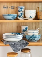 japanese style tableware set of dishes and bowls household plate