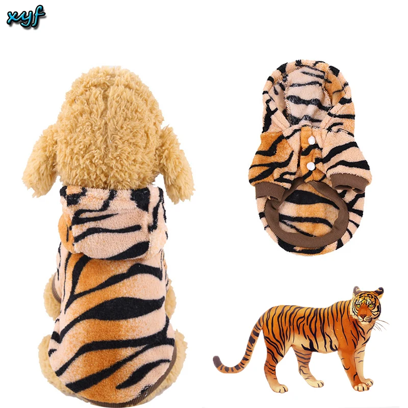 

XYF Dog Clothes Fall/Winter Flannel Transformation Button Tiger Costume Style Cat Clothes Chihuahua Medium Small Pet Clothes