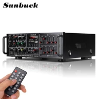 2000w 110 240v bluetooth power amplifier system sound audio stereo receiver support 4 way microphone 2 channel amp eq fm sd