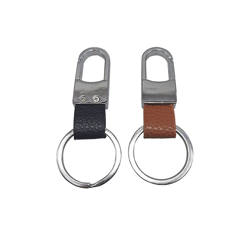 Универсальный модный металлический мужской кожаный брелок для автомобиля 1 шт.