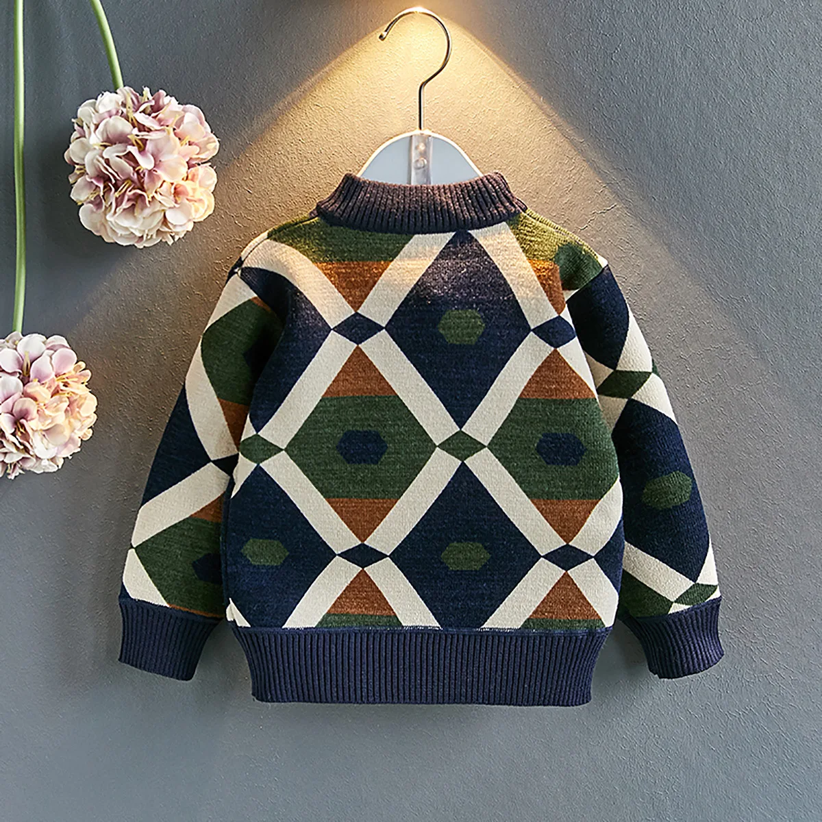 Детская одежда на Рождество мягкие свитера для мальчиков и девочек вязаные