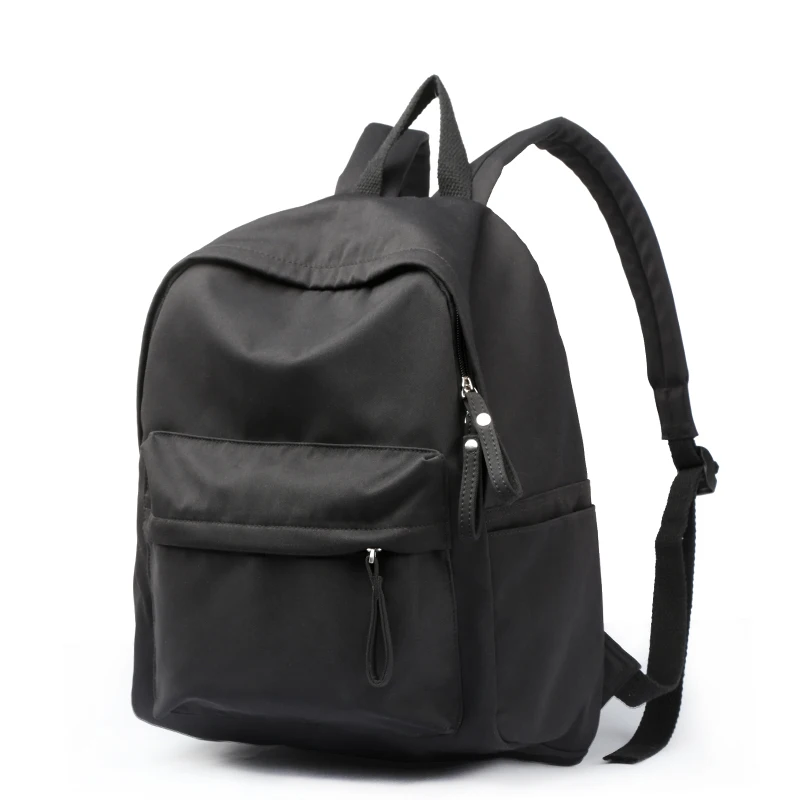 Solid Book School Bag 2020 Beige Backpack For Women College bag For Girl Pocket Travel mochilas korean Bag Fit ipad Laptop Bag