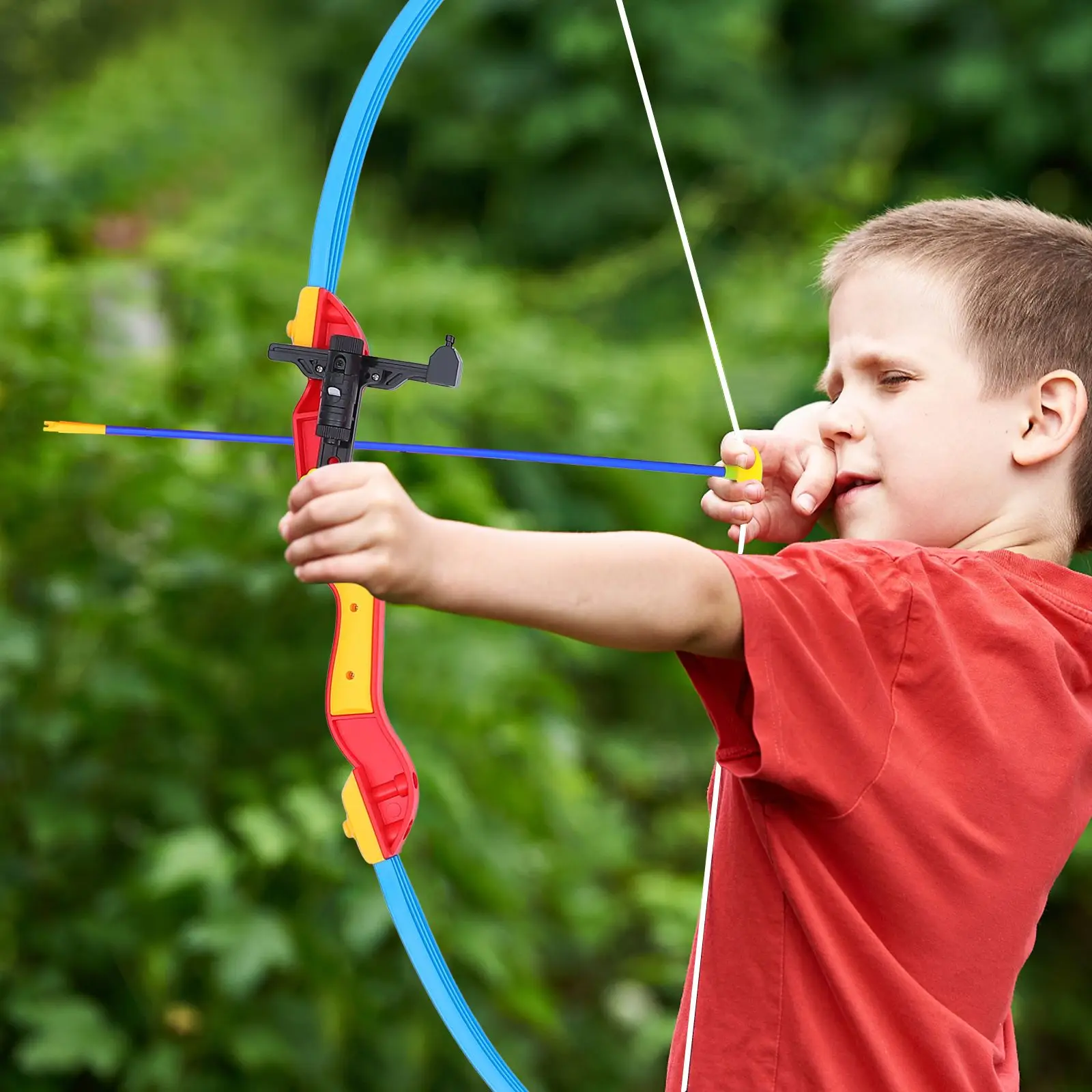 

1 Set Creative Child Boy Shooting Simulation Archery Bow and Arrow Set Toy Outdoor Archery Sports Toy Special Gifts for Children