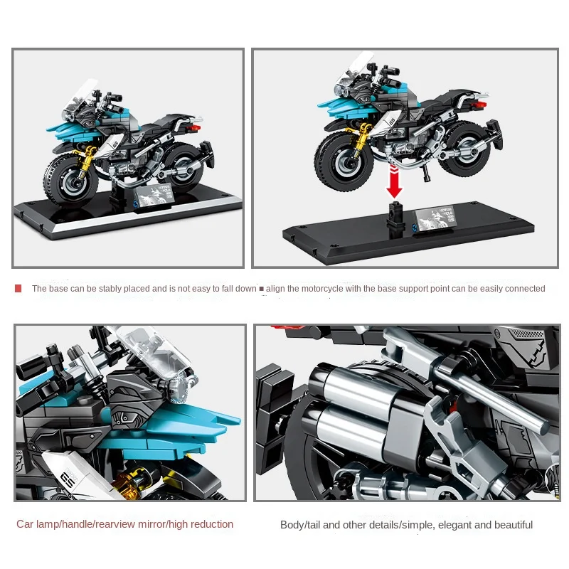 Конструктор игрушечный конструктор модель мотоцикла демонстрационная опорная